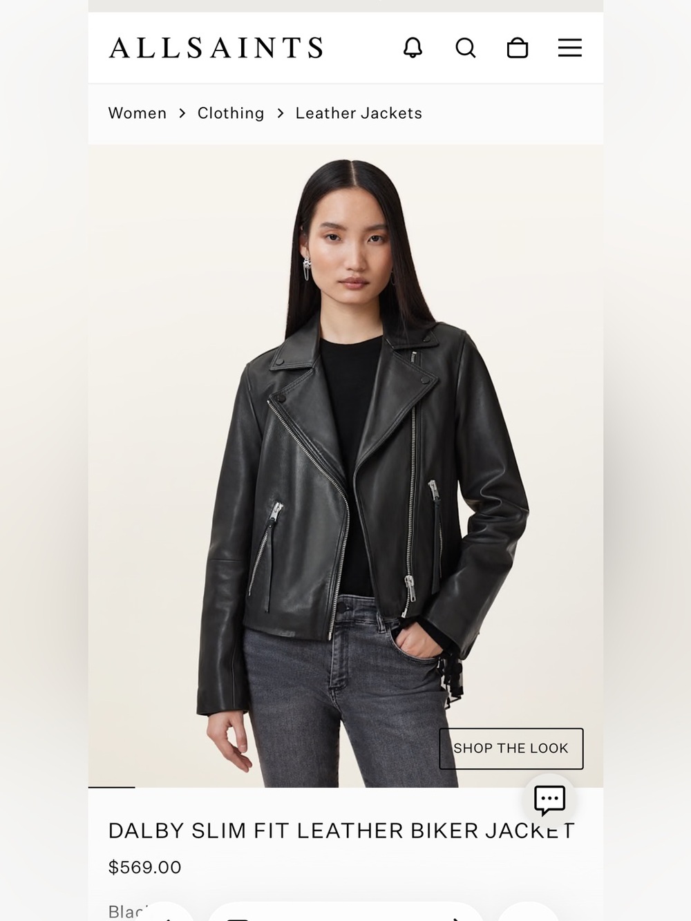 ALL SAINTS Dalby leather jacket 4
